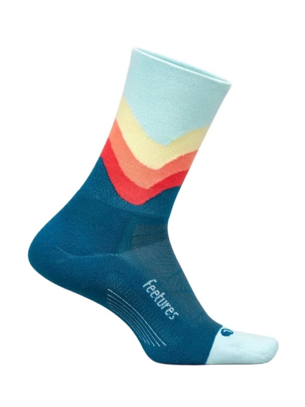 Features elite blue mini crew socks new sz L men 9-12 women 10-13 sports support